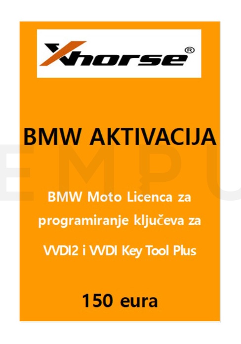 XHORSE BMW aktivacija