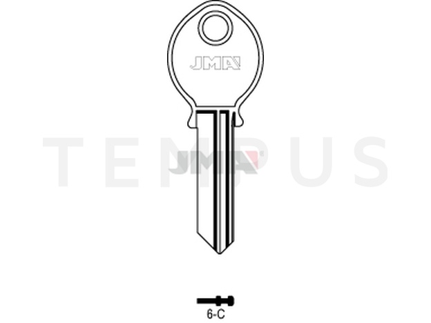 Jma 6-C Cilindričan ključ (Silca VAR5  / Errebi X5 ) 12454