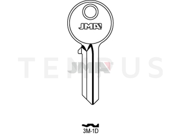 Jma 3M-1D Cilindričan ključ (Silca TRM2 / Errebi TRM1) 12434