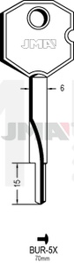 JMA BUR-5X Krstasti ključ (Silca XBW5 / Errebi FXT2)