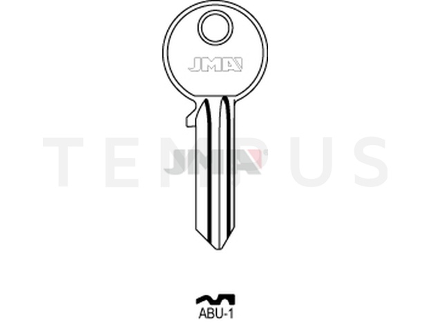 Jma ABU-1 Cilindričan ključ (Silca AB8R / Errebi AU6R ) 12450