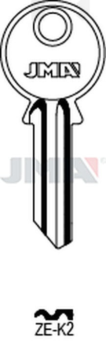 JMA ZE-K2 Cilindričan ključ (Silca ZE3R / Errebi ZE5PS)
